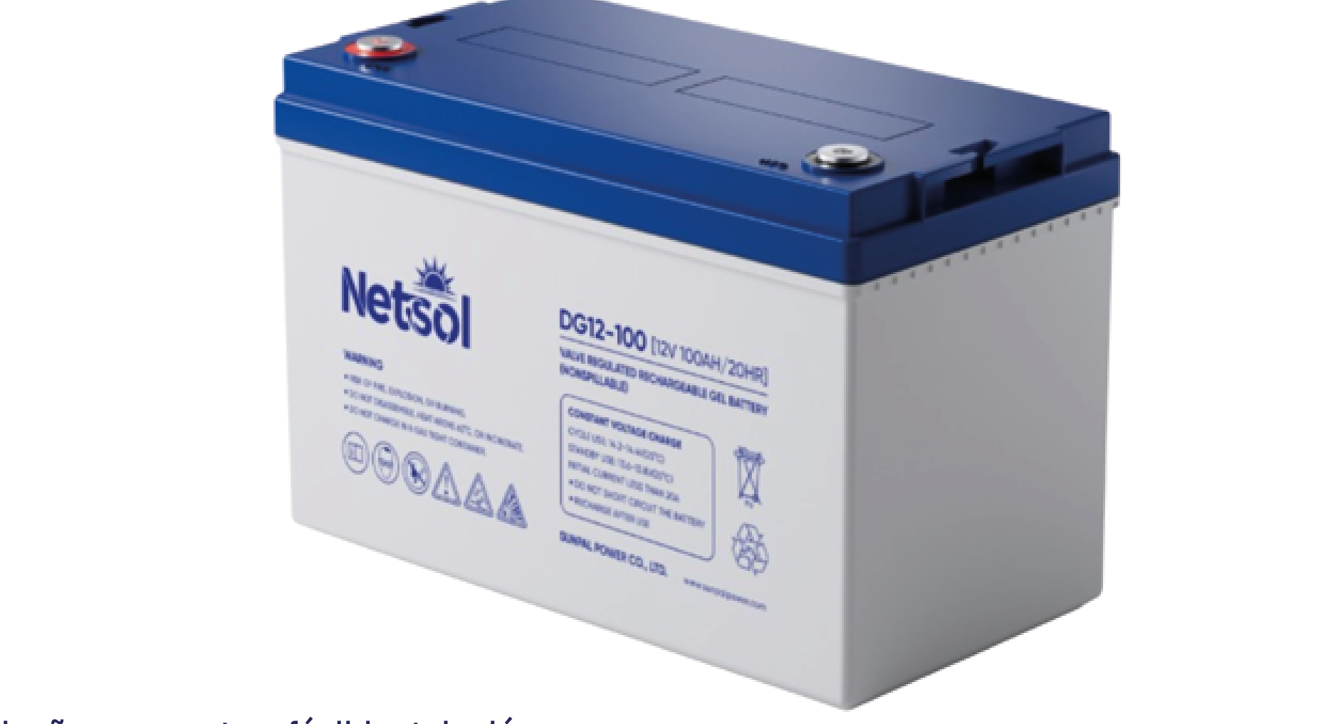 Batería GEL 12V 100Ah NetSol