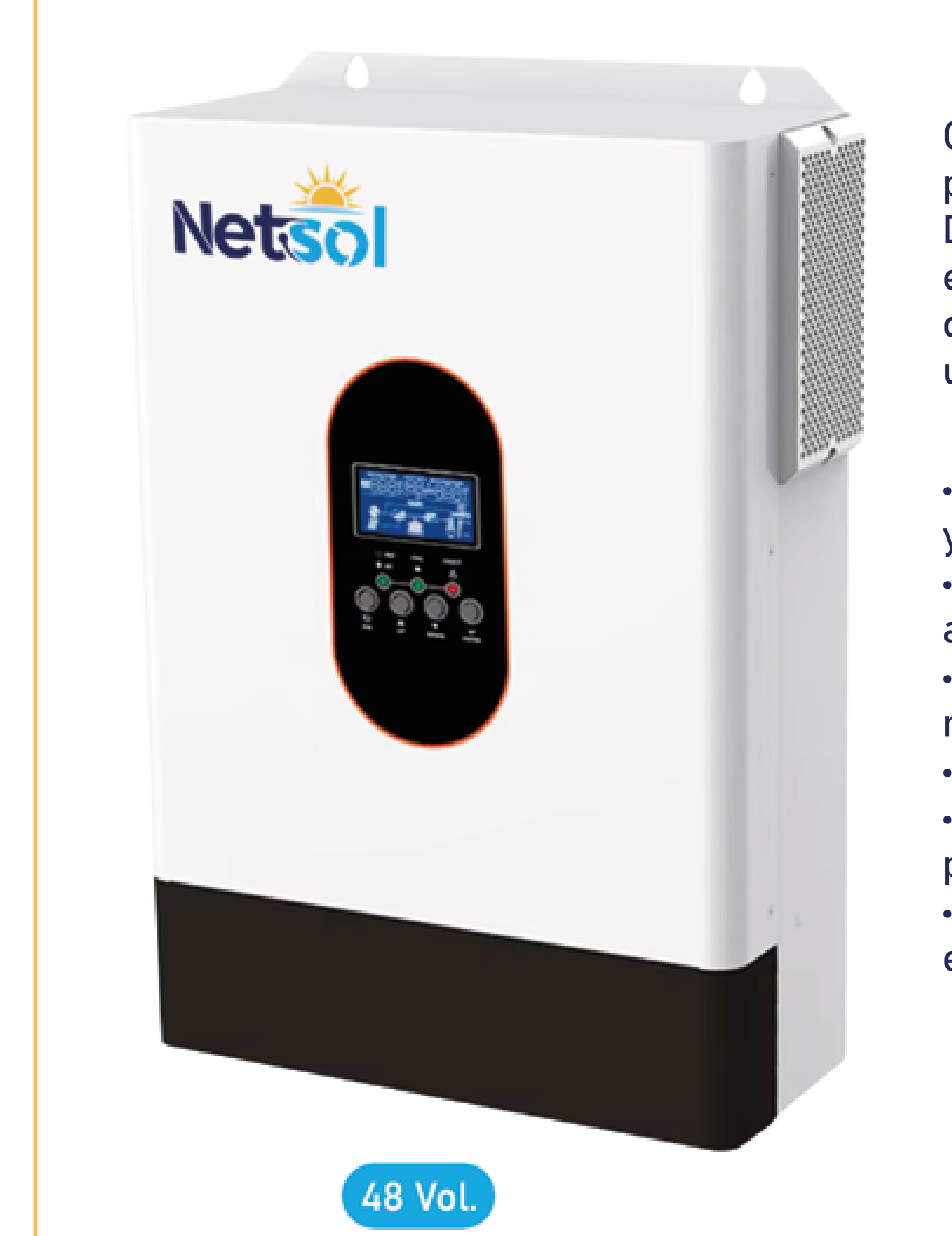 Inversor Solar Híbrido 3KVA 48V NetSol